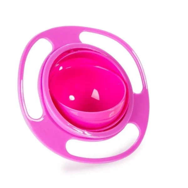 pink spill proof bowl